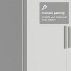 Madesa Kitchen Pantry Storage Cabinet with 2 Doors, Ample Shelf and Hanging Space 31 Inch Utility Armoire Organization Unit - White