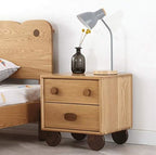 Bedside Tables Nordic Solid Wood Children's Bedside Table Cartoon Shelf Boy and Girl Bedside Cabinet Simple Bedroom Storage Cabinet Coffee Table