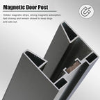 Soundproof Accordion Door - 80 85 90 95 inch Tall Retractable Interior Folding Door for Doorway, Closet, Bedrooms, Space Saving(40x90in(101x229cm))