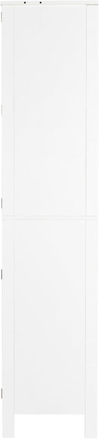 70.87" Tall Kitchen Pantry, Storage Cabinet, Kitchen Cabinet, Drawer and Adjustable Shelves, for Kitchen, Dining Room, White,15.75 * 29.53 * 70.87