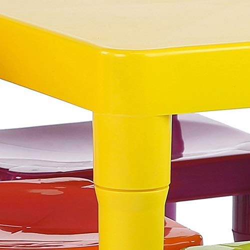 Humble Crew Toddler Table and Chair Set for Kids, Indoor Outdoor, Plastic | Lightweight 5 piece activity desk, easy to clean surface, great for crafts, snacks, and homework in any playroom or bedroom