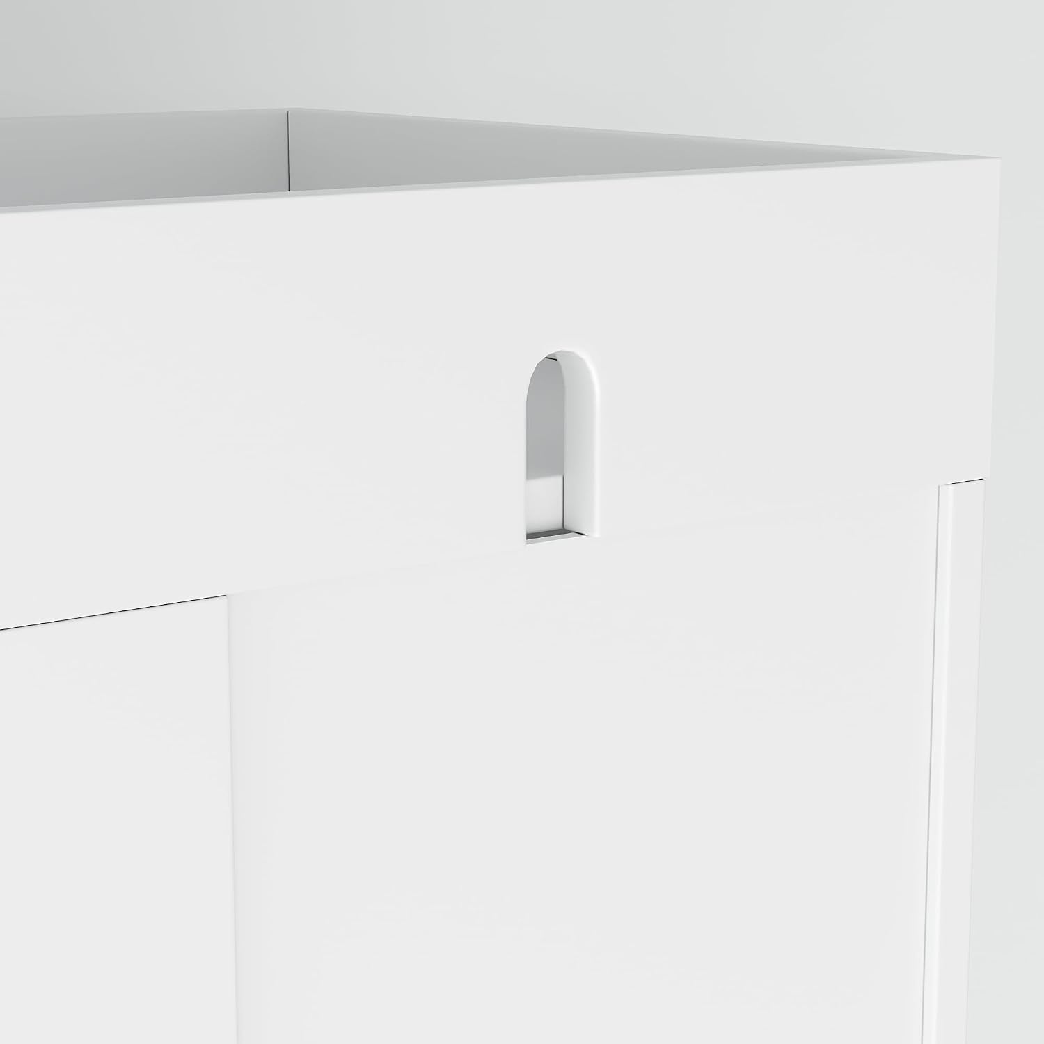 SOFTSEA 75" Tall Kitchen Pantry with 4 Drawers, Kitchen Storage Cabinet with Door Shelves and Pull-Out Trays, Pantry Organizer for Dining Room Office Living Room, White