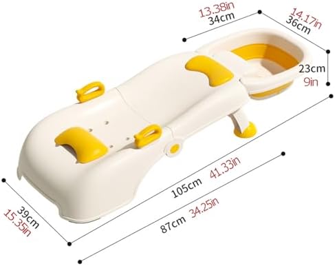 Children's Shampoo Chair, Adjustable Folding Shampoo Lounge Chair, for Boys and Girls,for Home