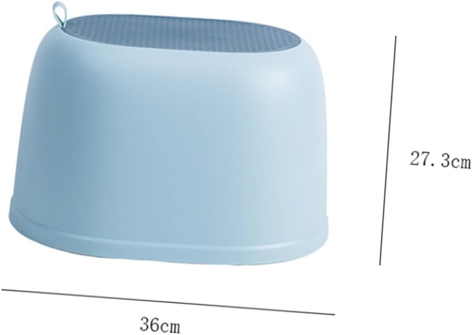PRETYZOOM Bathroom Bench Skid-Resistant Design Plastic Portable Stool for Boys and Girls and Adults Easy Storage