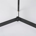 Pemberly Row Nesting Side Tables, 22.5Lx22.5Wx20.8H, Mango Wood Tray Tops, Foldable Black Metal Frames with Gold Accents, Compact Storage, Versatile Accent Tables for Living Room or Bedroom Use
