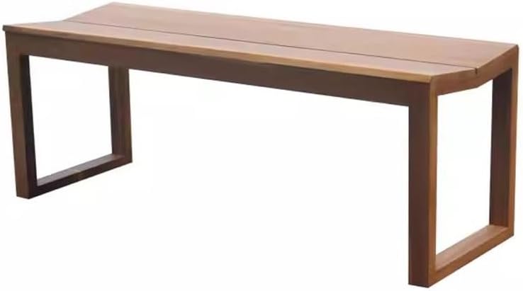 Patio Benches for Outdoors Waterproof Bench Solid Wood Park Chair Courtyard Balcony Teak Shoe Changing Garden Benches for Outdoors