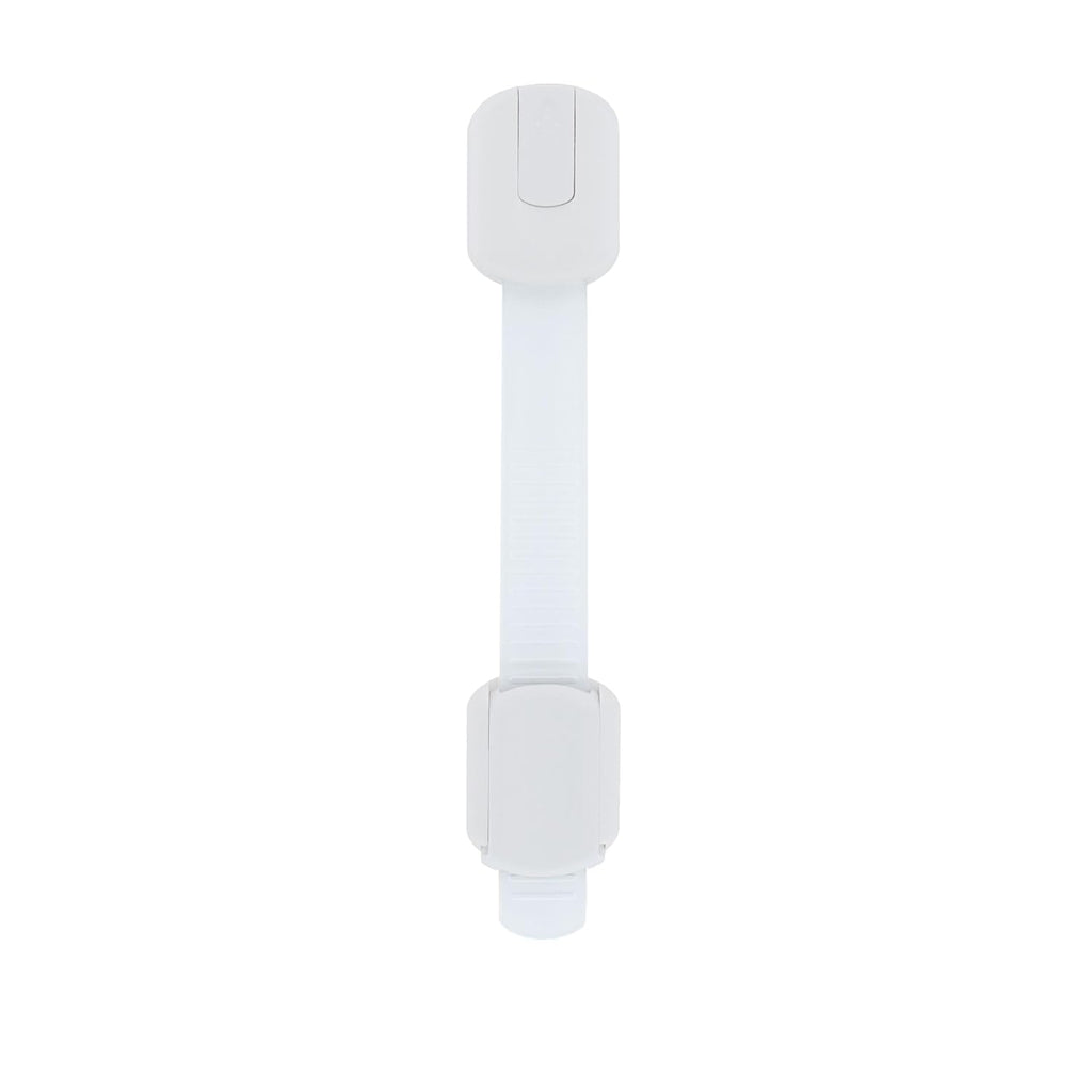Nuby Multi-Use Child Safety Locks - 8 Pack - Baby Proof Latches for Cabinets, Drawers, Refrigerators, and Appliances - Fits Flat and Curved Surfaces