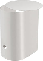 Bedside Table Small Nightstand, Compact Stainless Steel Side Table, Space Saving End Table for Living Room, Bedroom, Office,Apartment (Round Shape)