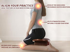 Meditation Bench - Ergonomic Kneeling Stool for Yoga & Prayer, Portable Floor Seating for Home, Office, Travel | Zen & Mindfulness