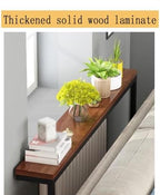 Console Table Decor Entryway Marble Scalloped Tables Behind,entryway Table,Modern Brown Console Table for Hallway Entrance or Living Room Small Side Table with Narrow Design and Sofa Back Sh