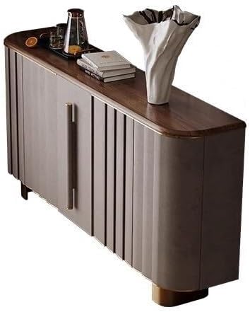 Entryway Cabinet Black Walnut Dining Side Home Wall Restaurant Modern Porch Decoration Cabinet Hotel Corridor Storage Rack Sideboard Storage Cabinet(160x40x90cm)