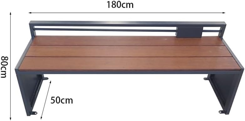 Patio Benches Modern Metal Park Chair - Waterproof Commercial Outdoor Seating