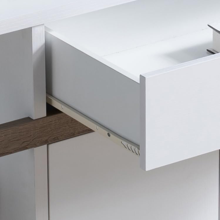 Modern Kitchen Pantry, White Buffet Storage Cabinet with 4 Shelves, Easy to Maintain, for Dining Room