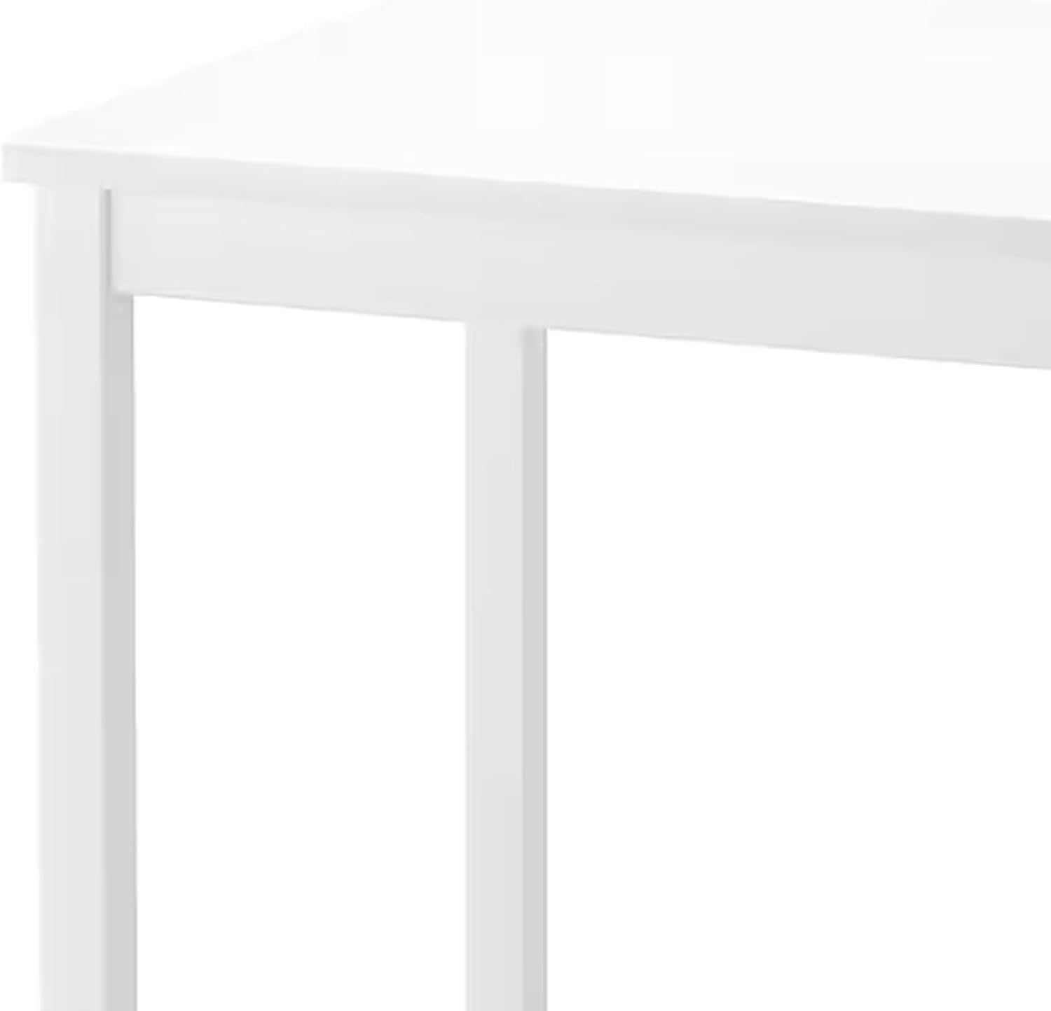 PJ Wood Children's Table for Creative Play, Puzzles and Games, Solid Rubberwood and Fiberboard Construction, Ideal for Ages 0-6 Years, White