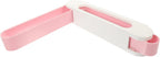 Abaodam Wall Mounted Folding Shoe Rack for Sneakers and Shoes Pink Plastic Organizer with Sturdy Rails and Easy to Clean Design for Bathroom or Doorway Storage