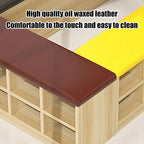 Yellow Upholstered Nursery with Large Shoe Rack Indoor Activity Center and Safety Barrier Easy to Clean 100x30x40cm