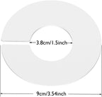 10-Pack Closet Dividers for Hanging Clothes, Durable Plastic Wardrobe Organizers - Perfect for Closet Rods, Clothing Racks & Retail Display