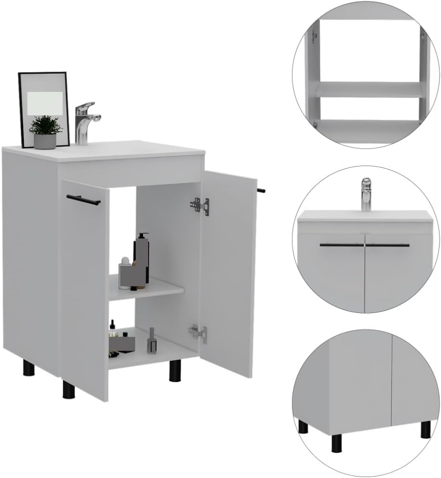 Floor Cabinet W/Storage Drawers, Storage Locker with Two Shelves, for Bathroom Kitchen,for Kitchen Home