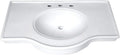 Fauceture VPB1378B Imperial 37" x 22" Ceramic Console Sink Basin, White