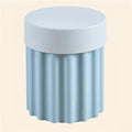 Storage Round Side End Table, Small Coffee Table with Stool Lids, Creative Pla Sofa Table for Living Room, Home and Office(Blue)