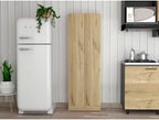 71" Tall Kitchen Pantry Cabinet with Storage, 2-Door Cupboard Credenza Bufffet Cabinet with Inner Shelves, Freestanding Kitchen Hutch for Living Room, Dining Room,Brown