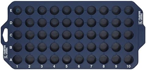 Frankford Arsenal Reloading Trays 2 Pack, Holds 50 Cases, 9 Sizes, Precise Fit, for Reloading and Gunsmithing