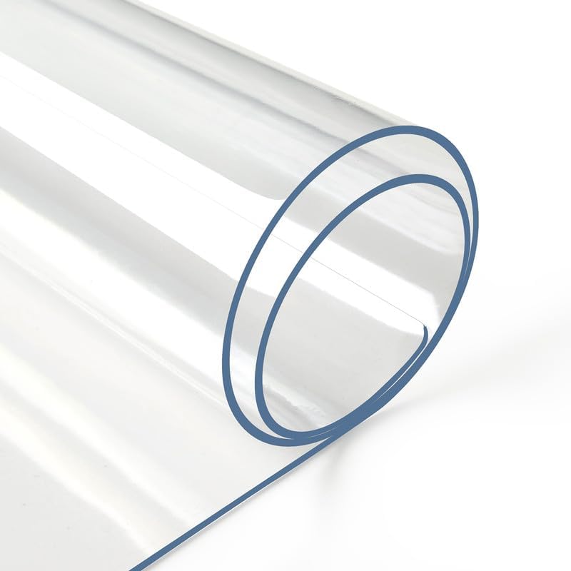 Deep Dream 2mm Thick Clear Table Cover Protector 36 x 60 Inch, Plastic Table Cover Rectangle, PVC Clear Table Protector, Desk Protector Mat for Dining Room Table