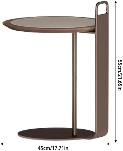 Living Room Sofa Side Table Tea Light Luxury Home Bedroom Saddle Leather Storage Small