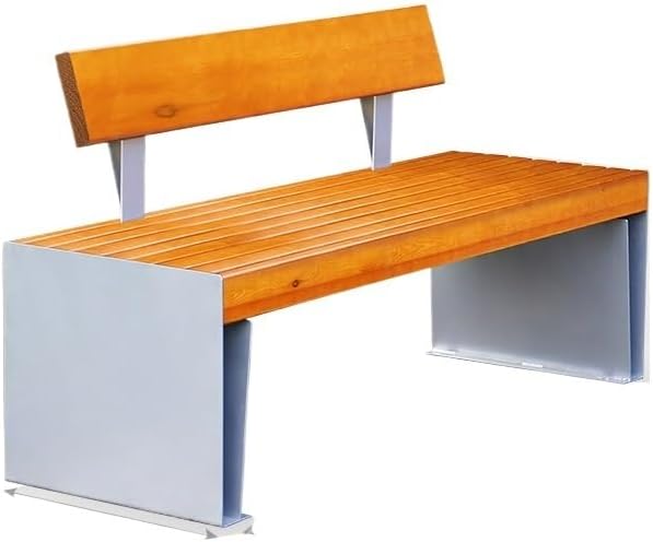 Patio Benches for Outdoors Park Chair Outdoor backrest Bench Leisure Double Square Community Open-air Public seat Garden Benches for Outdoors