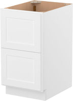 Furinno Shaker Drawer Base Kitchen Cabinet with 2-Drawers, Ready to Assemble, 24 D x 18 W x 34.5 H, White