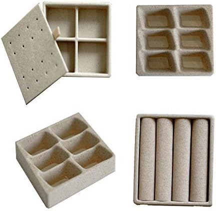 Hives and Honey Armoire Insert Drawer Organizer 4 in One Jewelry Accessary Tray, Tan