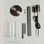 Brushed Nickel Pendant Lights Kitchen Island - Clear Glass Pendant Light Fixture Multiple Stems Rods 3 Units 12 Inch 3 Units 4 Inch (3 Pack Brushed Nickel)