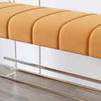 Foot Stool Light Luxury Creative Shoe Changing Stool Transparent Acrylic Bench Bedroom Cloakroom Simple Home Door Wearing Shoe Stool Entryway Bench(A,M 100cm)
