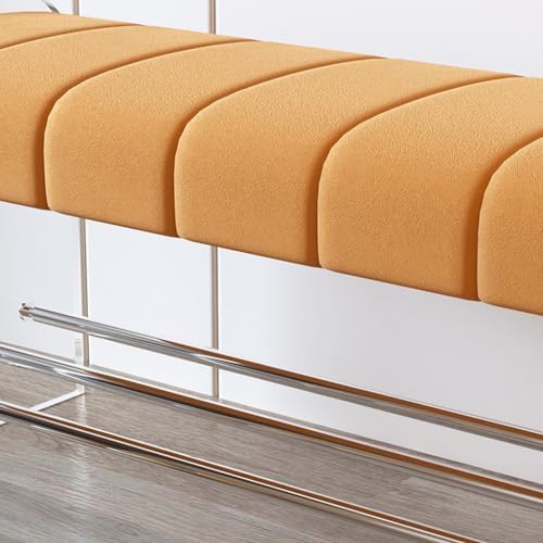 Foot Stool Light Luxury Creative Shoe Changing Stool Transparent Acrylic Bench Bedroom Cloakroom Simple Home Door Wearing Shoe Stool Entryway Bench(A,M 100cm)