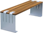 Garden Backless Outdoor Bench for Two People Long Leisure Park Outdoor Bench Seat(Large)