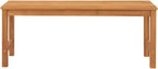 Bench Brown Solid Teak Wood 45 in Strong Bench Rectangular,Solid Teak Garden Bench Durable & Stylish Indoor/Outdoor Seating for Patios, Gardens & Living Rooms Patio Furniture