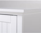 OS Home and Office Furniture 15" 1-Door Wood Kitchen Storage Pantry in White