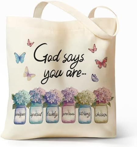 Cute Aesthetic Canvas Tote Bag for Women, Book Totes Bag for Work School Girls, Reusable Totebag with Zipper Pocket