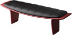 Modern Metal Living Room Shoe Changing Stool Bedroom Leather Upholstered Bed end Entryway(Small)