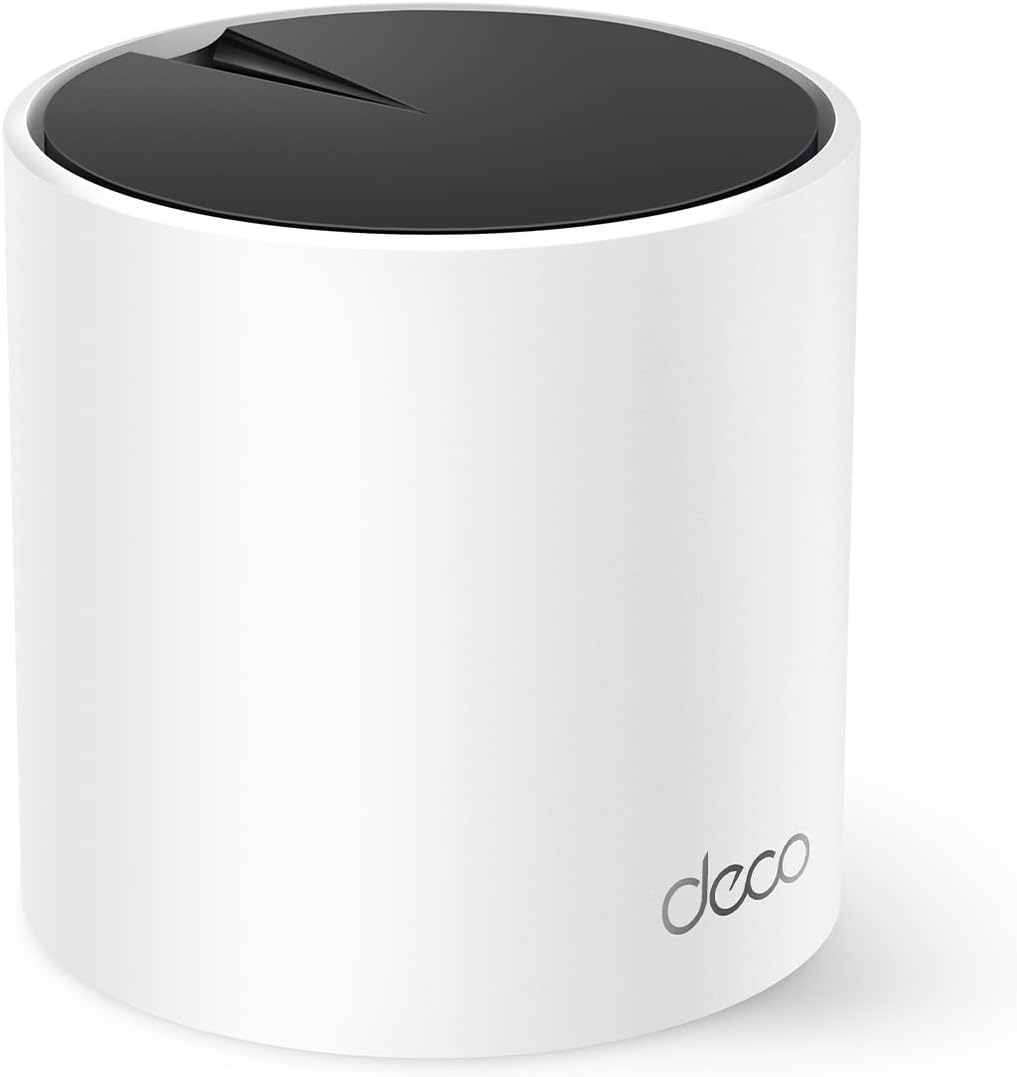 TP-Link Deco AX3000 WiFi 6 Mesh System Deco X55- Covers up to 2500 Sq.Ft., Replaces Wireless Router and Extender, 3 Gigabit Ports, Supports Ethernet Backhaul(1-Pack) (Renewed)