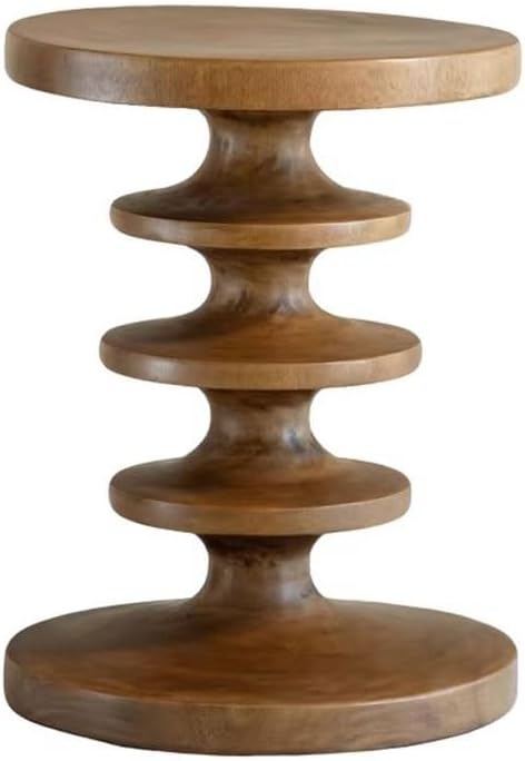 Coffee Tables for Living Room Home Creative Solid Wood B& Hotel Sofa Side Table Balcony Small Round Bedroom Furniture(A)