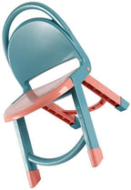 FILFEEL Kids Foldable Chairs - Thickened Multifunctional Cute Plastic Chairs for Home & Kindergarten Use (Cyan)