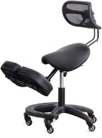 Ergonomic Kneeling Chair with Back Support for Office -Posture Chair with Angled Seat and Backrest for Home and Office-Posture Correction Stool-Improve Your Posture