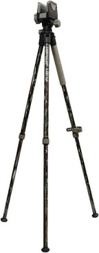 BOG DeathGrip Aluminum Tripod with Durable Frame, Lightweight, Stable Design, Bubble Level, Adjustable Legs, Shooting Rest, and Hands-Free Operation for Hunting, Shooting, and Outdoors
