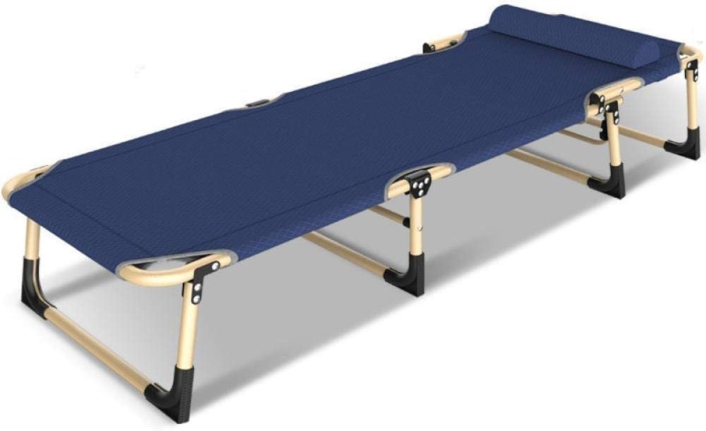 Extra Large Folding Sun Lounger Recliner Chair Adjustable Garden Recliner with 150Kg Support Capacity(Navy)