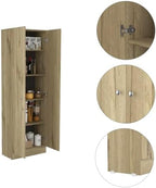 71" Tall Kitchen Pantry Cabinet with Storage, 2-Door Cupboard Credenza Bufffet Cabinet with Inner Shelves, Freestanding Kitchen Hutch for Living Room, Dining Room,Brown