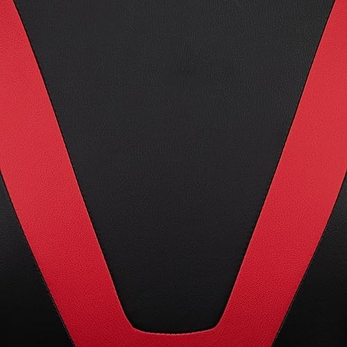 Flash Furniture X20 Fully Reclining LeatherSoft Racing Style Gaming Chair with and Lumbar Pillows, Ergonomic Padded Swivel Computer Chair, Red/Black