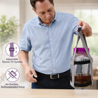 Glass Bottle Carrier Strap for 1.5-2.5 Gallon Bottles, Adjustable Carboy Carrying Harness, Dual Handle Lifter for Brewing, Fermentation and Storage Use, Carrier Strap Only, No Carboy