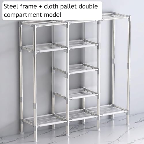 Foldable Wardrobe Portable Closet Oxford Fabric Thick Wardrobe Storage Closet Easy to Assemble Closet Wardrobe Temporary Closet for Bedroom