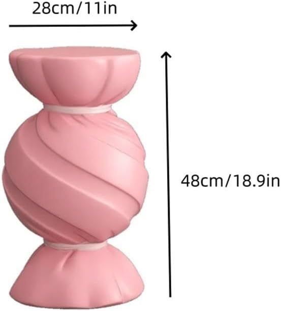 Candy Shape Side Table, Creative End Tables for Home, Simple Style Bedside Table, Small Accent Table Use in Bedroom, Living Room and Balcony